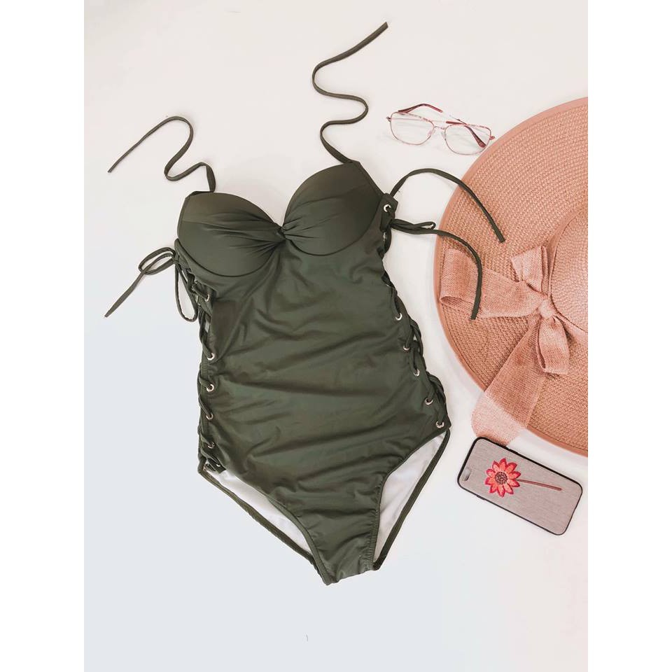 ĐỒ BƠI NỮ Bikini liền buộc dây 2 bên sườn mặc đi biển sexy ( Có sẵn) | BigBuy360 - bigbuy360.vn