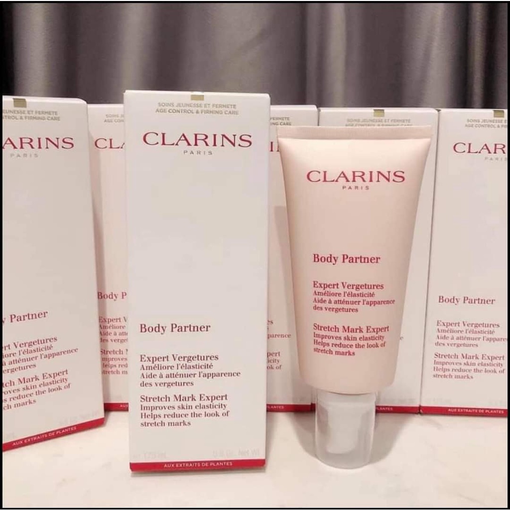 KEM GIẢM RẠN BỤNG CHUYÊN SÂU CLARINS BODY PARTNER SIÊU THẦN THÁNH 175ML CHÍNH HÃNG - 10548