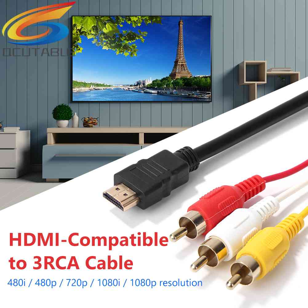 Cáp ChuyểN ĐổI HDMI-Compible Sang 3RCA AV