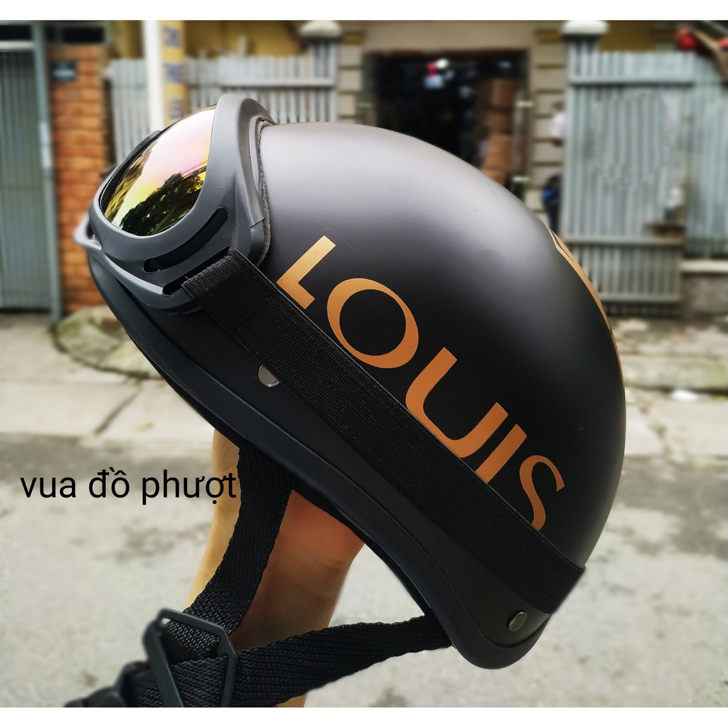 COMBO mũ 1/2 iron man + kính uv400 bảo vệ mắt