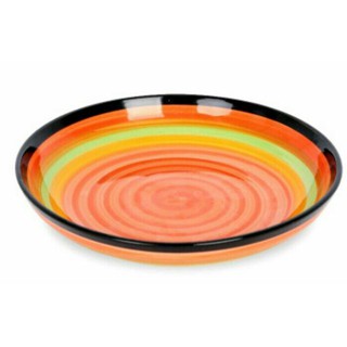 SET 3 ĐĨA SỨ MÀU CẦU VỒNG 18CM