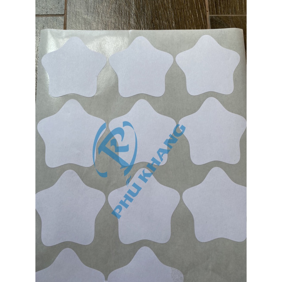 Giấy decal nhám cắt sẵn hình sao