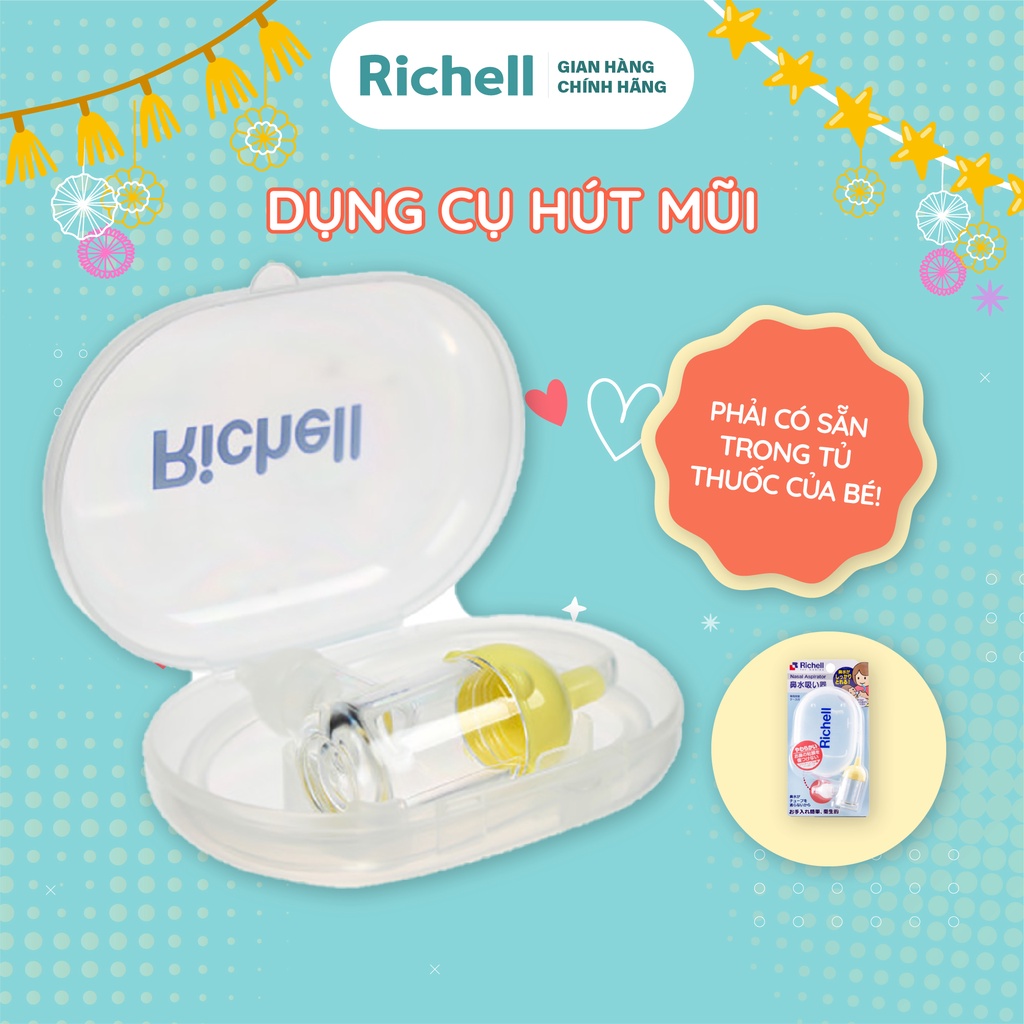 Dụng cụ hút mũi cho bé Richell Nhật Bản Baby