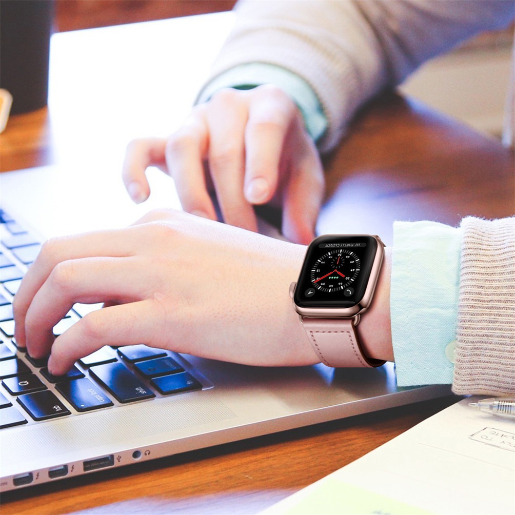 Dây Đeo Bằng Da Chất Lượng Cao Cho Đồng Hồ Thông Minh IWatch Series 1 2 3 4 5 6 se 7 38mm 42mm 40mm 44mm 41mm 45mm