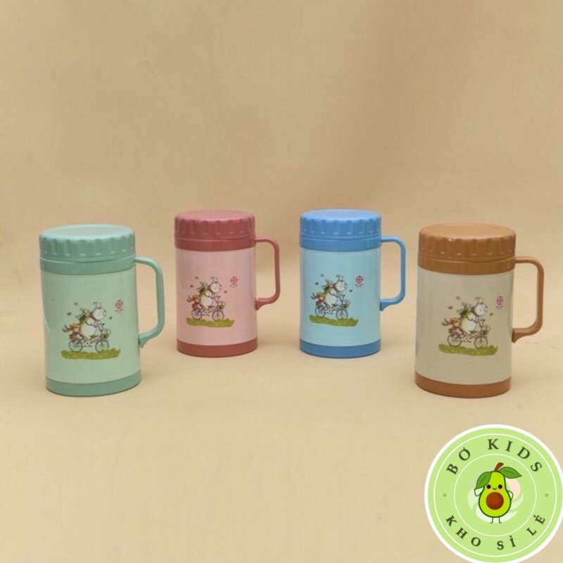 Ca Giữ Nhiệt Việt Nhật (Mã 6106/6107/6108) Size 350ml, 500ml, 750ml- Ca Giữ Nhiệt Thức Ăn, Cốc Giữ Ấm, Bình Ủ Nhiệt