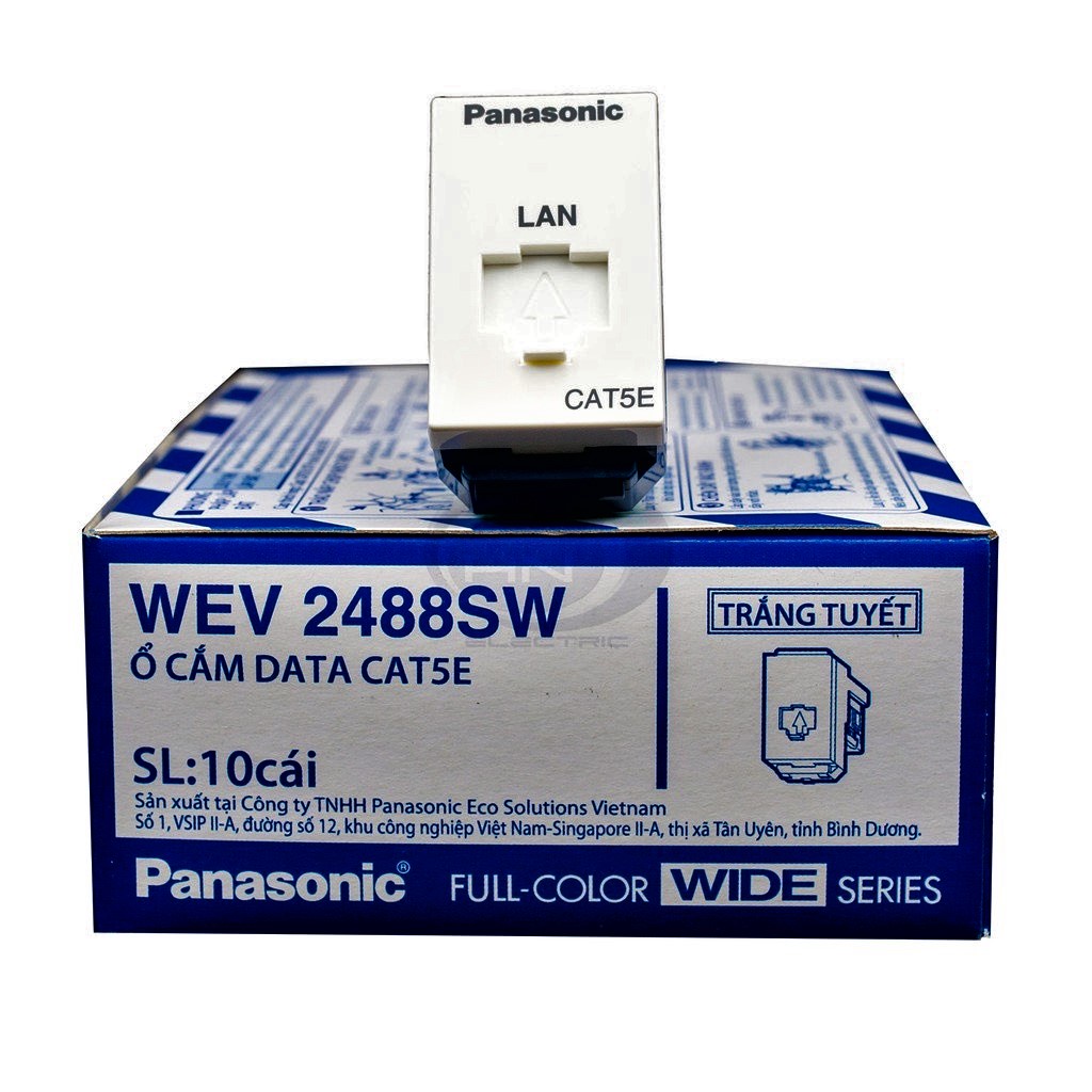 Ổ Cắm Mạng Internet Data Cat5, Cat6 PANASONIC WIDE (Chính hãng)