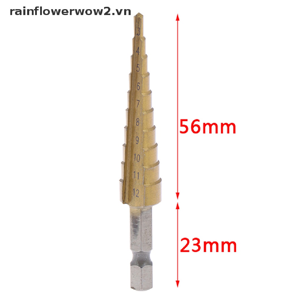 Mũi khoan bước hình lục giác bằng kim loại tiện dụng