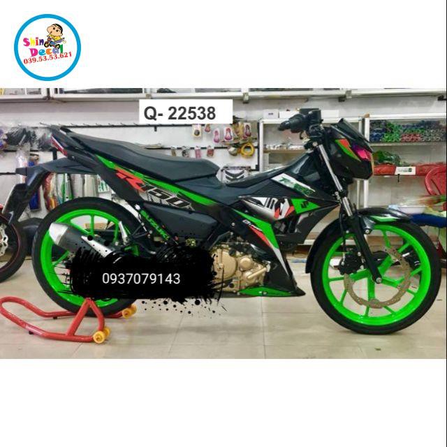 Tem rời raider fi R150 tem 3 lớp ko bay màu