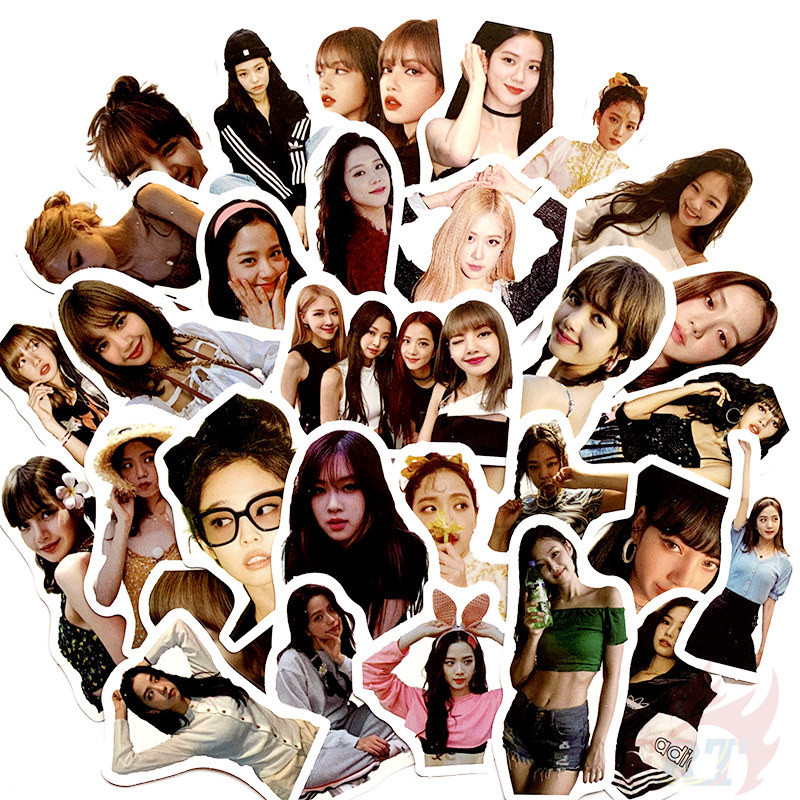 Bộ 30 Sticker Nhóm Nhạc Blackpink Dán Trang Trí Sổ Lưu Niệm
