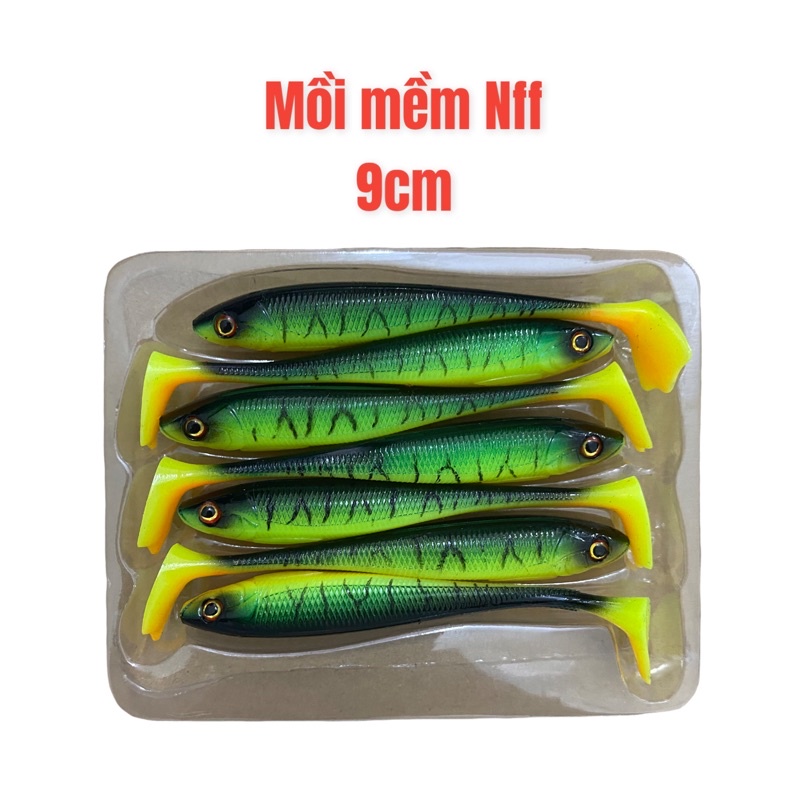 Mồi mềm câu lure NFF 6gr - 9cm lưỡi AR15 câu cá lóc siêu nhạy - Mồi mềm NFF câu cá lóc