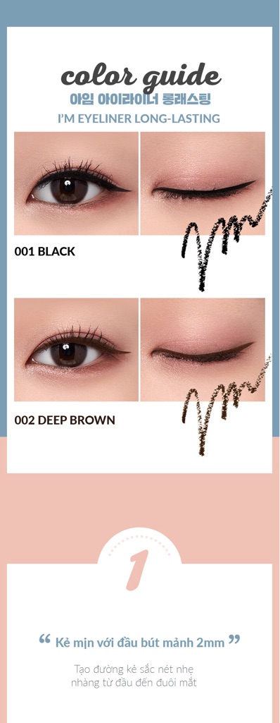 [Hot] Chì Kẻ Mắt “Hoàn Hảo” Chống Trôi I'M MEME I'M EYELINER LONG-LASTING | BigBuy360 - bigbuy360.vn