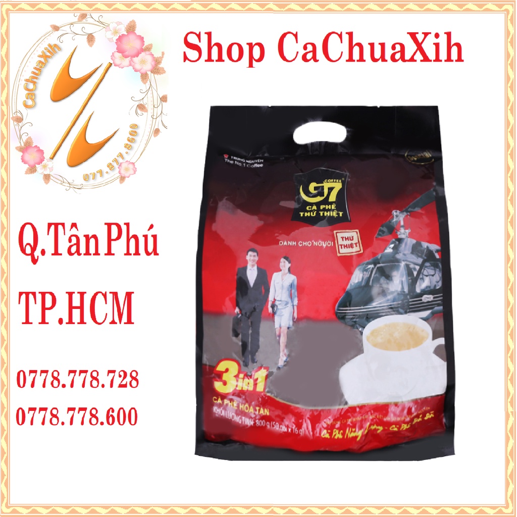 Cà Phê G7 3 in 1 túi 800g (50g x16 gói)