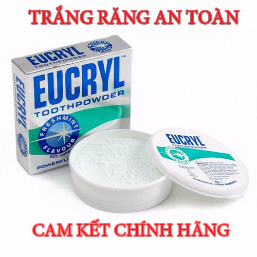 Combo 12 hộp bột tẩy trắng răng Eucryl giá sỹ