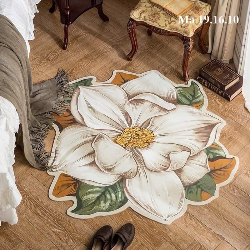Thảm panama lông cừu trả phòng khách trang trí in hình 3D kt 80x120
