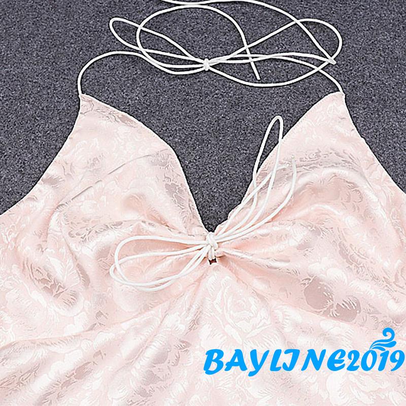 Đầm dáng ôm cổ yếm không tay thời trang hè gợi cảm cho nữ size S/M/L