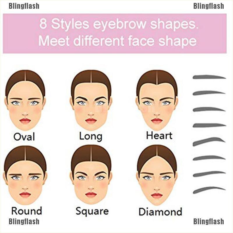 (hàng Mới Về) Set 8 Khuôn Kẻ Lông Mày Diy Tiện Dụng | BigBuy360 - bigbuy360.vn