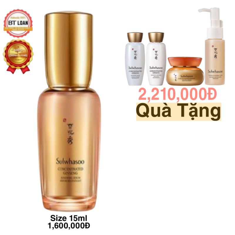 Tinh chất nhân sâm sulwhasoo chống lão hóa phục hồi vẻ đẹp làn da sulwhasoo ginseng serum