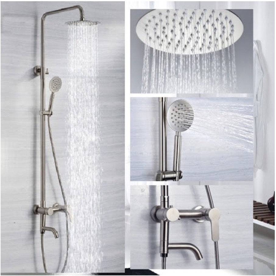 Cây sen nóng lạnh tròn inox 304