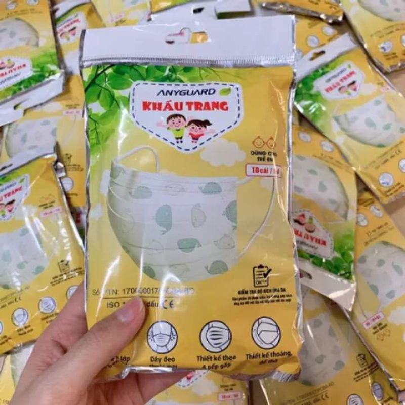 5 Gói Khẩu trang Anyguard cho bé - 베이비 마스크 x5 Packs | BigBuy360 - bigbuy360.vn