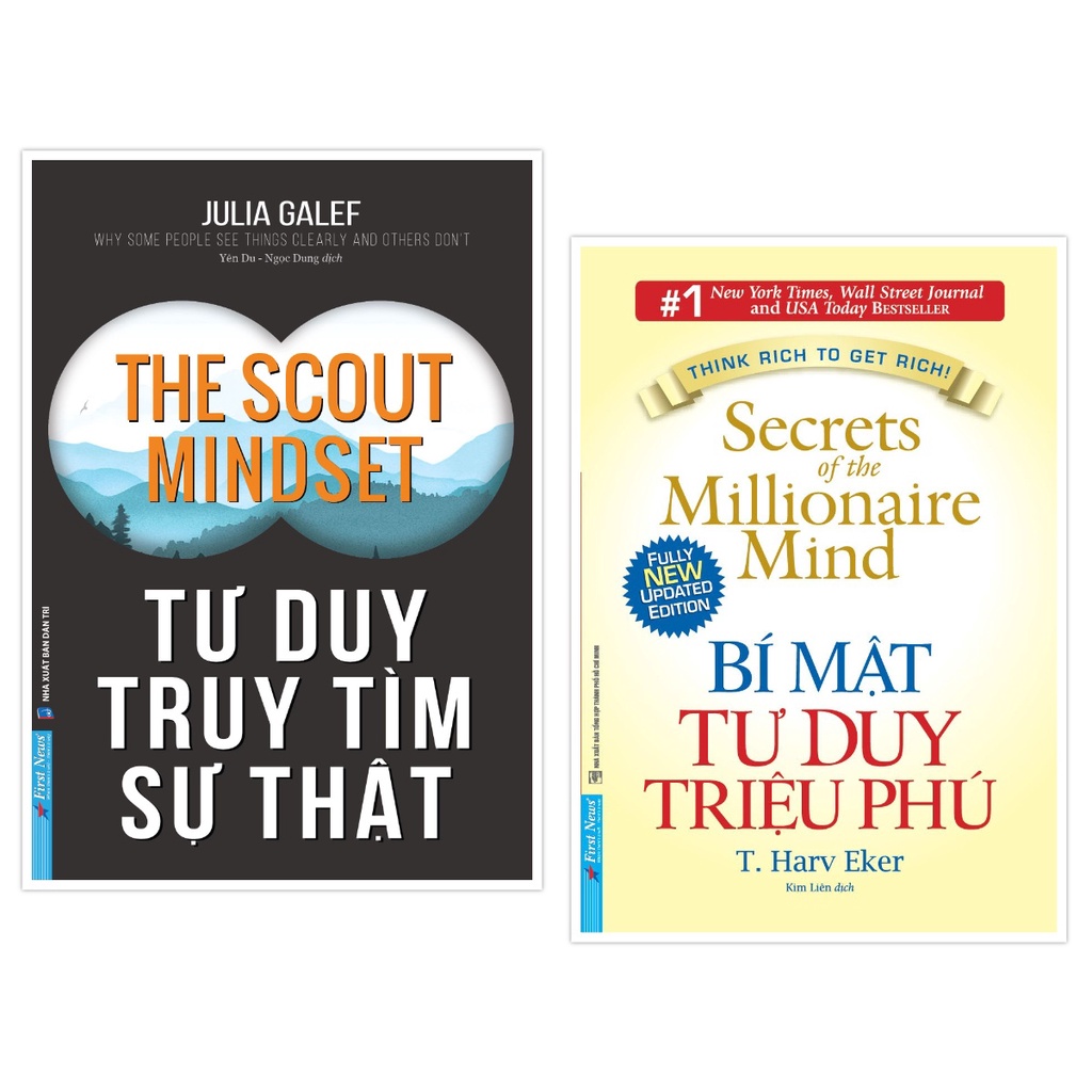 Sách Combo Tư Duy Truy Tìm Sự Thật + Bí Mật Tư Duy Triệu Phú First News
