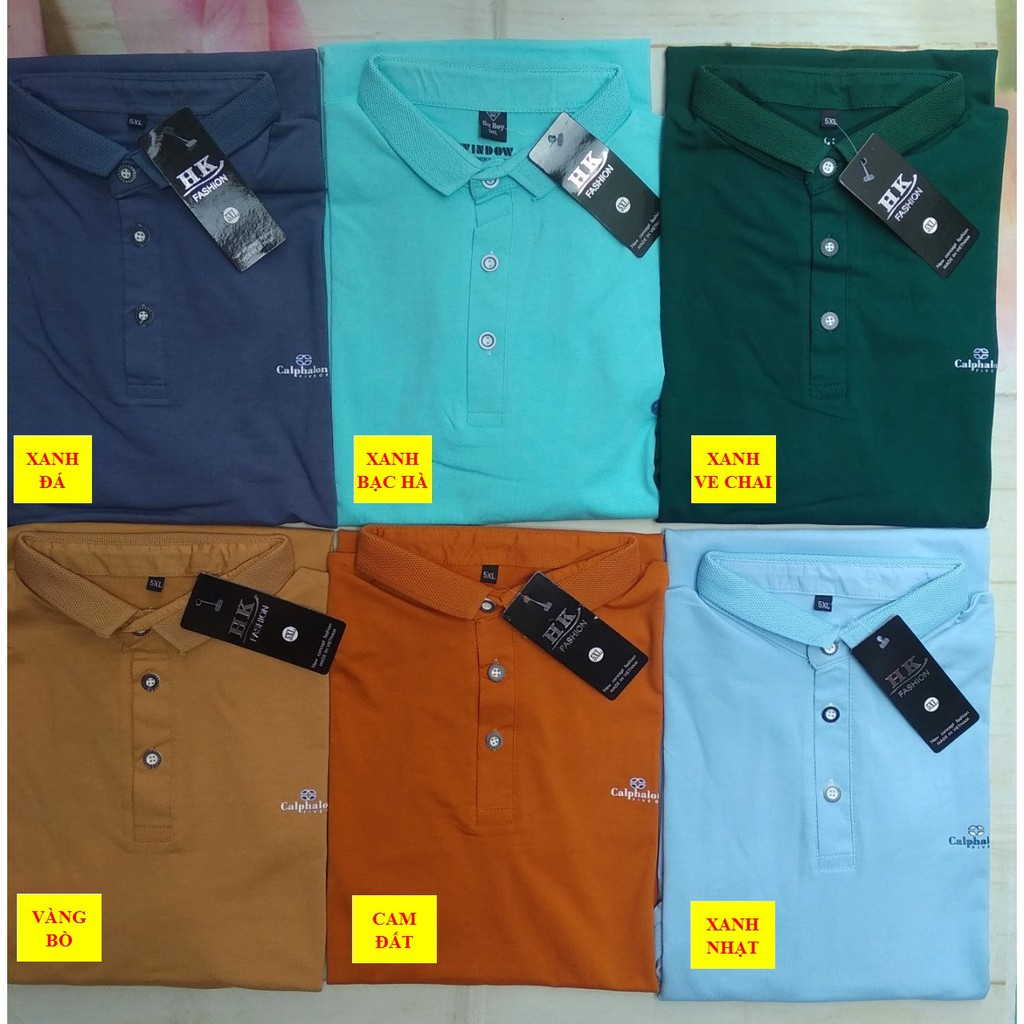 Áo thun nam big size cổ bẻ vải cotton tối đa 150kg | BigBuy360 - bigbuy360.vn