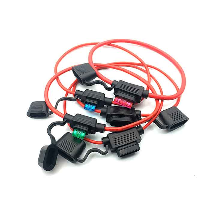 ♻️Hộp cầu chì trung chống thấm nước 12V 30A có nắp cho ô tô và xe máy- tặng 1 cầu chì 30A