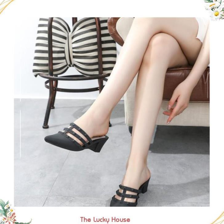 Giầy sục cao gót nữ đi mưa, dạo phố êm chân kiểu dáng dễ thương DN16