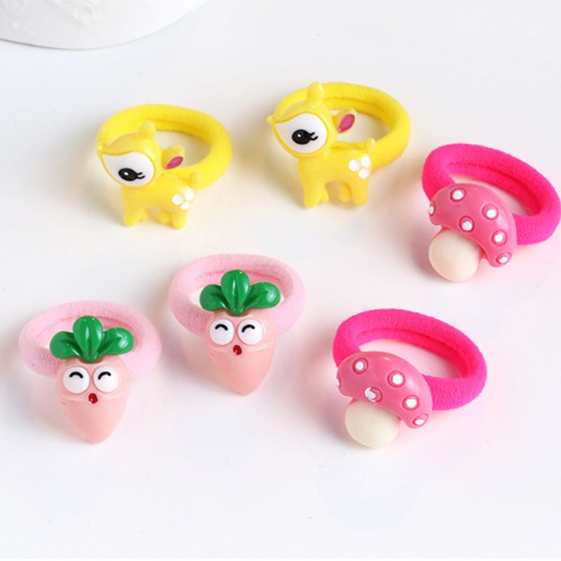 Dây Cột Tóc Hoạt Hình Xinh Xắn Cho Bé Gái