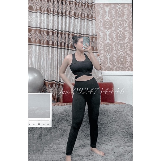 Áo bra chéo eo hàng QC cao cấp tập gym yoga