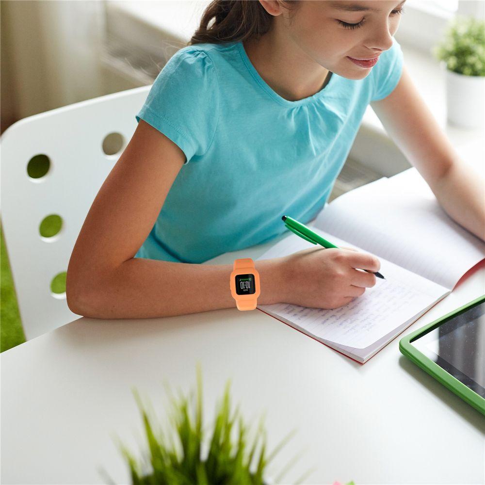 Dây Đeo Thay Thế Bằng Silicone Mềm Màu Trơn Cho Garmin Vivofit JR 3 GarminFit JR3