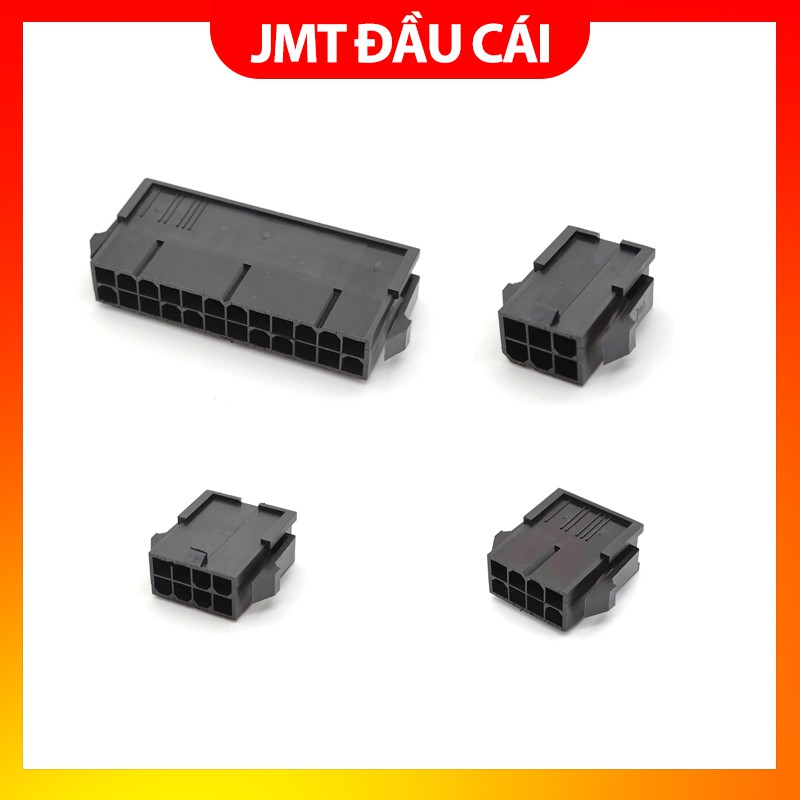 Vỏ nhựa đầu nguồn cao cấp JMT 24pin 8pin 6pin 5559 (đầu cái)