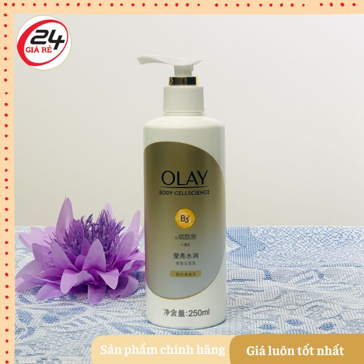 Dưỡng thể Olay B3 Vitamin C trắng da và mền mịn dành cho body, 250ml