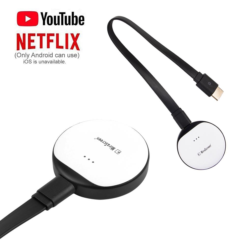 Màn hình không dây WIFI Bộ thu hiển thị di động 1080P HDMI Miracast Dongle cho iOS Android