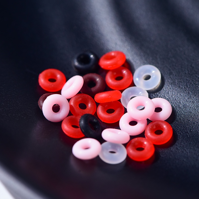 Vòng Tay Cao Su Cố Định Hạt Ngọc Trai Bằng Silicon Trong Suốt Chống Mòn Diy