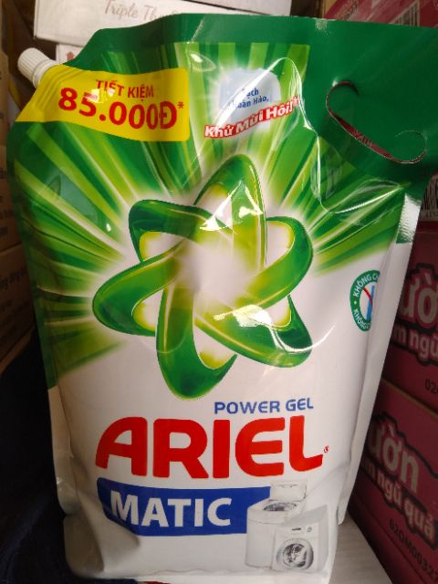 Túi nước giặt Ariel 3.6kg sx: tháng 11/2021