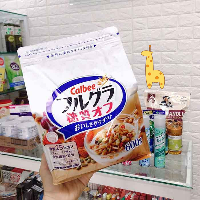 Ngũ Cốc Calbee Nhật Bản, Ngũ Cốc Calbee Ít Đường, Ngũ Cốc Calbee Trắng Dành Cho Người Ăn Kiêng Giảm Đường