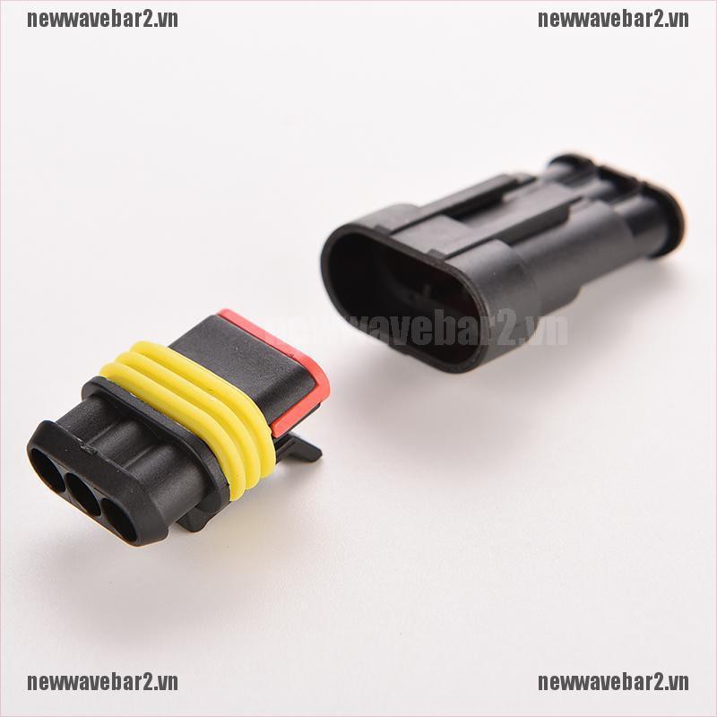 Bộ 5 Đầu Nối Dây Điện 3 Chiều Chống Nước Cho Xe Hơi