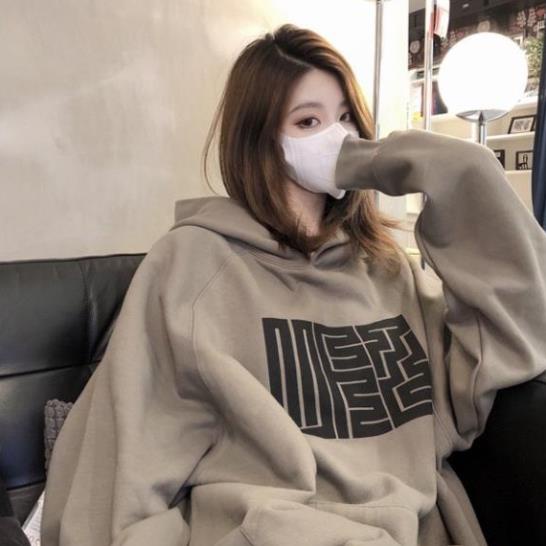Áo Hoodie Dáng Rộng Phong Cách Retro Mỹ Cá Tính Cho Nữ