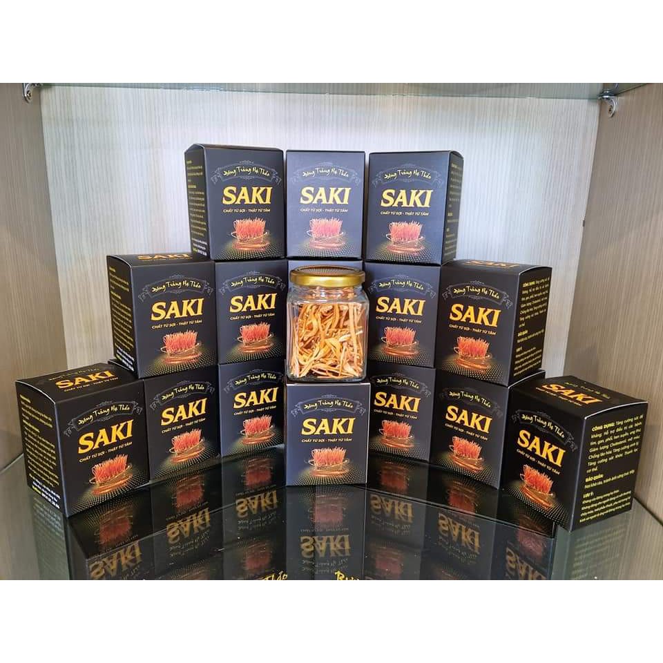 Đông Trùng Hạ Thảo (Sấy Thăng Hoa Cao Cấp) Hủ 10gr - SAKI - Nâng cao đề kháng cơ thể -  bổ trợ sức khỏe.