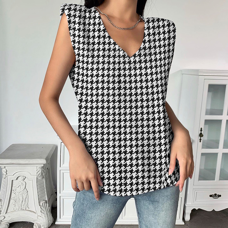 Áo Nữ Celmia Không Tay Họa Tiết Răng Sói Thời Trang Sành Điệu Cho Nữ | BigBuy360 - bigbuy360.vn