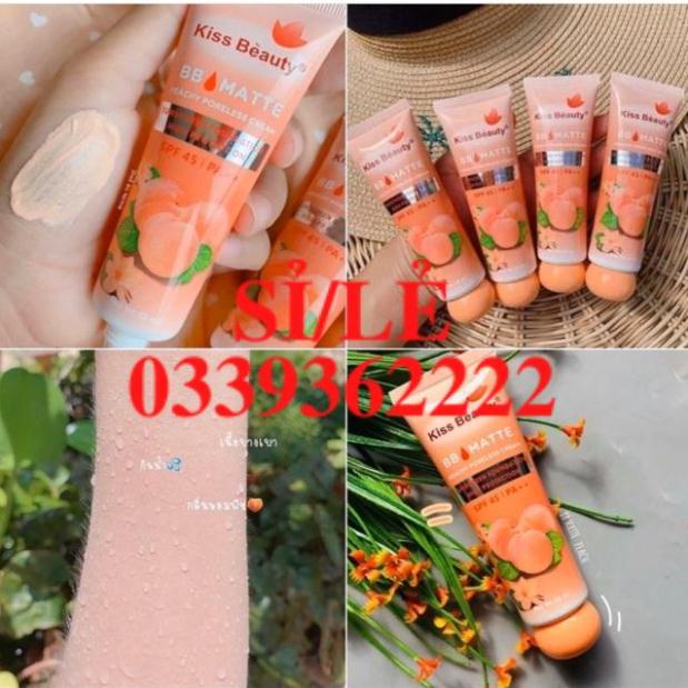 [ CHÍNH HÃNG ] Kem nền che khuyết điểm chống nắng SPF 45/PA+++ Kiss Beauty Pore BB Matte Senabeauty  HAIANHSHOP