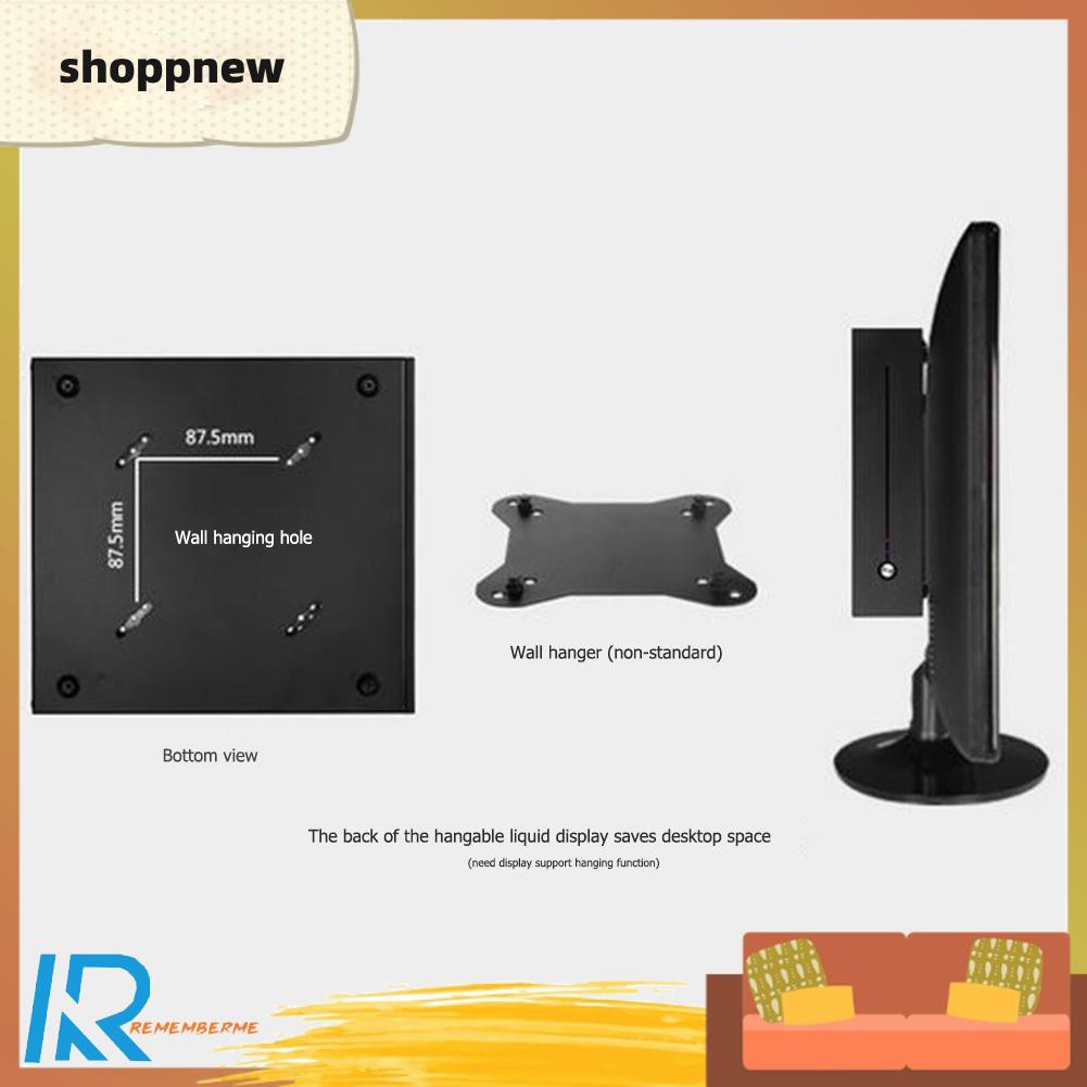 Shoppnew E-T3 Mini-ITX Case Ultra Slim SECC Computer PC Chassis Support Wall Mount
