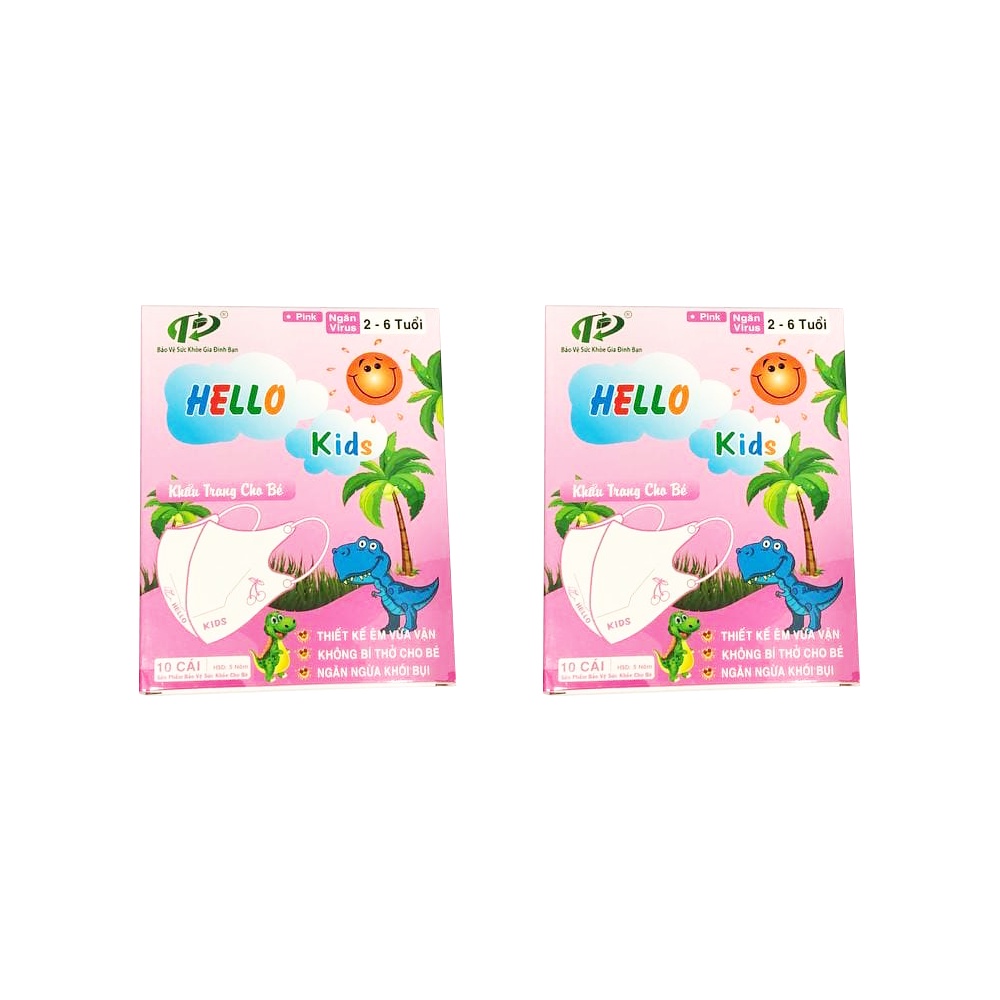 Khẩu trang 3D Hello Kids cho bé