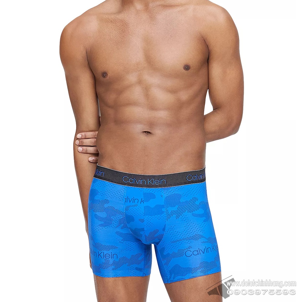 Quần lót nam cao cấp Calvin Klein NB2806 Air FX Tech Micro Boxer Brief Kettle Blue