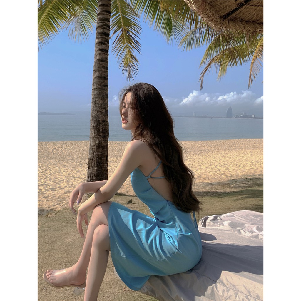 Váy hai dây nữ tính váy ngắn xuân hè 2021 | BigBuy360 - bigbuy360.vn