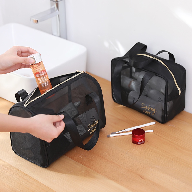 Túi Lưới Đựng Mỹ Phẩm Cầm Tay Du Lịch Tiện Lợi