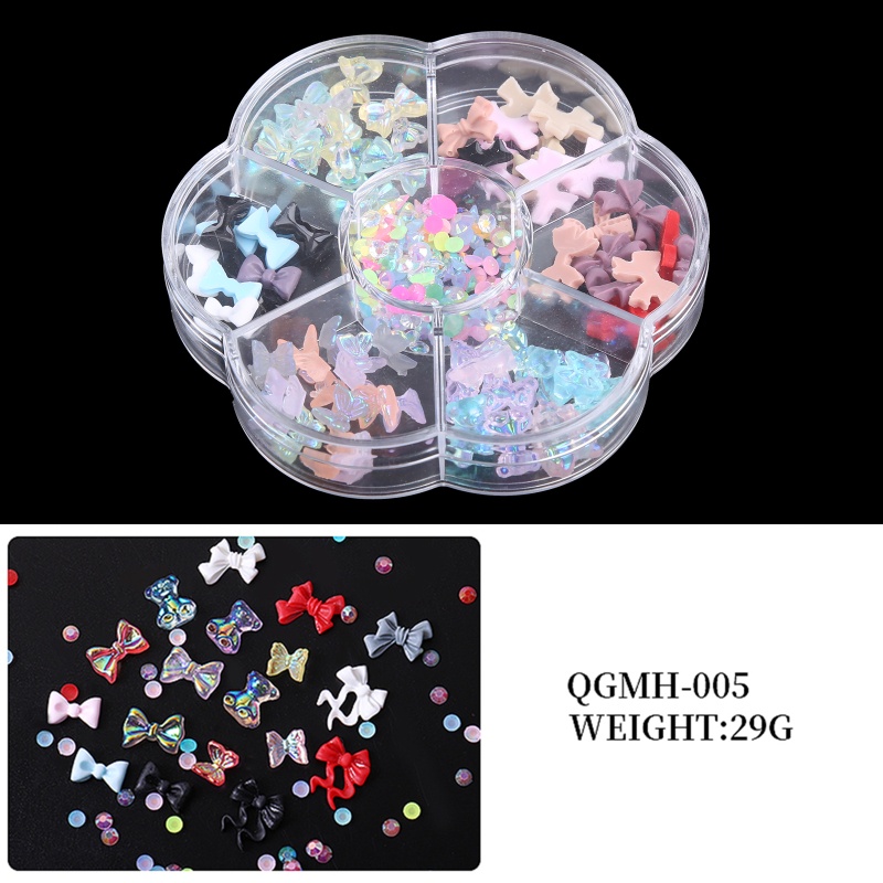 Hạt Pha Lê Hình Gấu 3D Trang Trí Móng Tay Nghệ Thuật