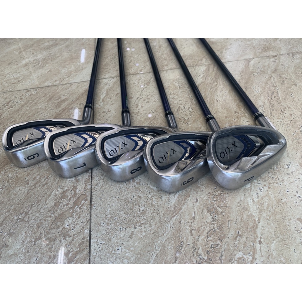Bộ gậy sắt cũ tay trái XXIO 9 #6-9,P(5 pcs) Graphite Flex R - Iron Golf Set Lefty( tay trái) - 4674