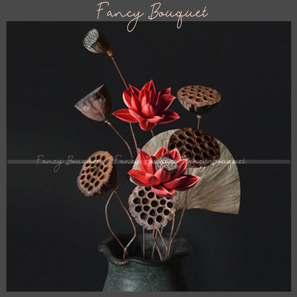 Set Hoa Sen Decor ❤️FREESHIP❤️ Những set hoa đẹp và tinh tế cho ngôi nhà của bạn &quot; Hoa sen - đài sen - Lá sen &quot;