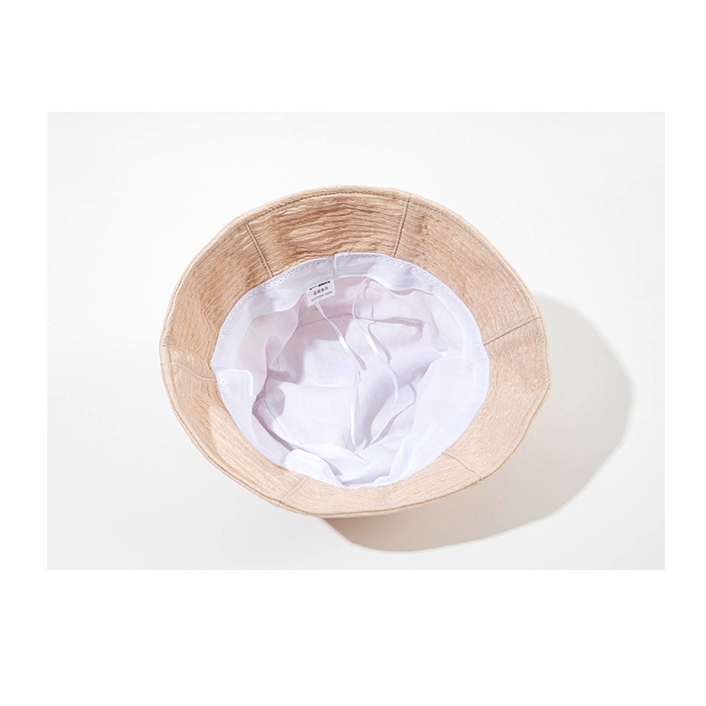 Mũ bucket chất cotton dập nổi ngang Mide